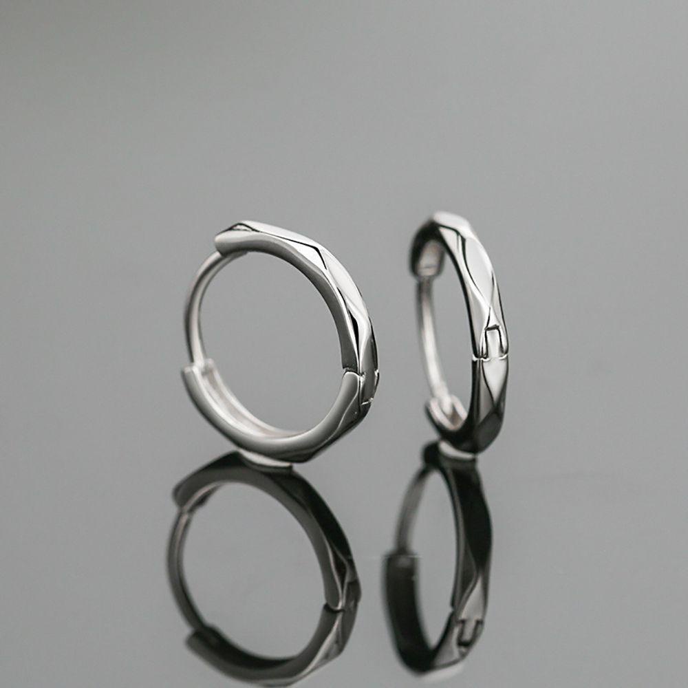 Bông Tai Hình Tròn Bằng Hợp Kim Phong Cách Hip Hop Thời Trang Cho Nam