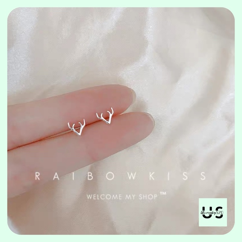 K10 Khuyên tai bạc 925 nhiều hình xinh đẹp đáng yêu kiểu Hàn Quốc Ulzzangshop520