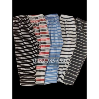 Quần dài cotton kẻ sọc ngang cho bé trai, bé gái từ 1 đến 4 tuổi.