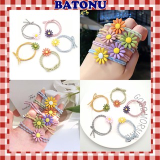 Dây chun buộc tóc hàn quốc hình hoa cúc đẹp SC08