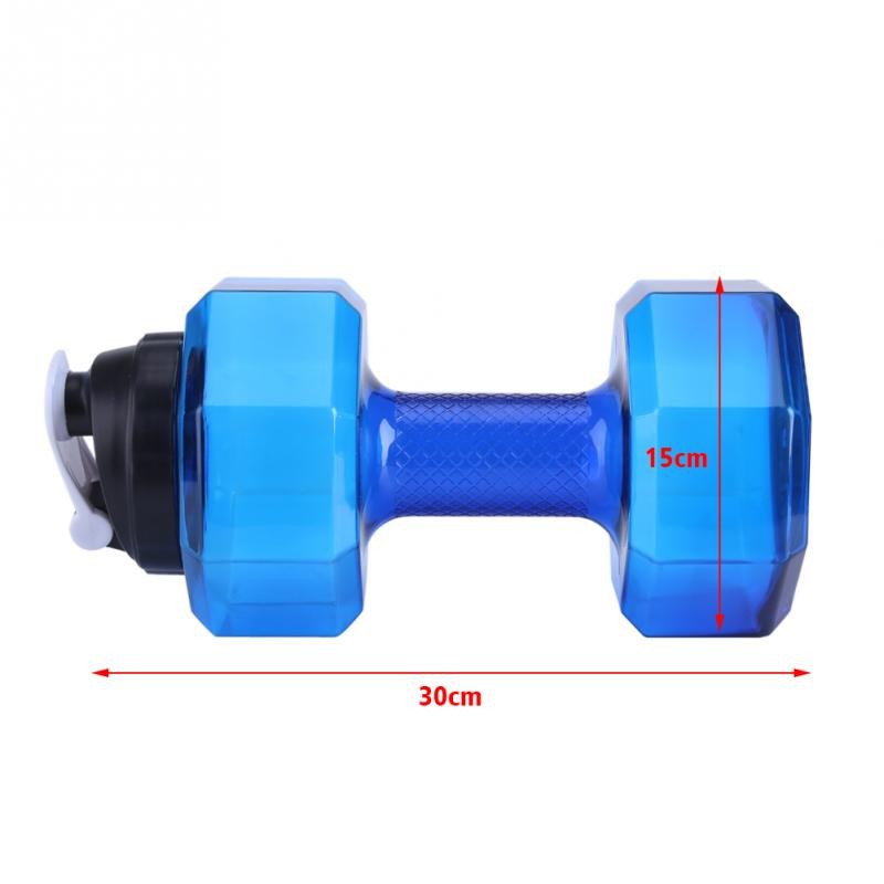 Bình đựng nước thể thao 2.2L thiết kế hình quả tạ độc đáo
