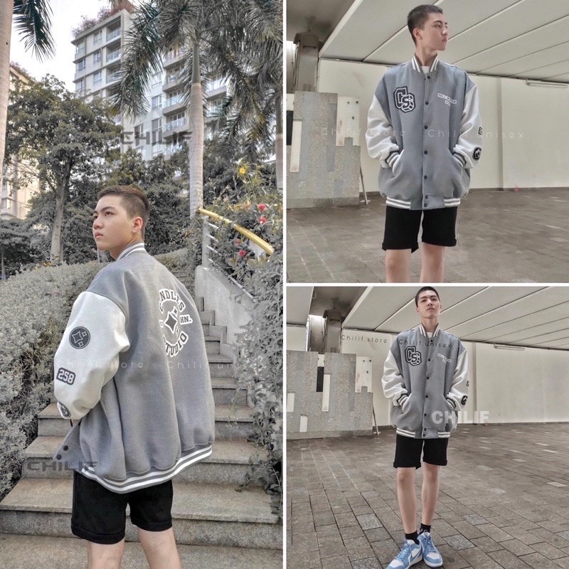 Áo Khoác Bomber Nỉ Bóng Chày In Hình Siêu Rõ Nam, Nữ Unisex GiGiHouse , Áo Cadigan Nỉ In Hình-AKNINGS