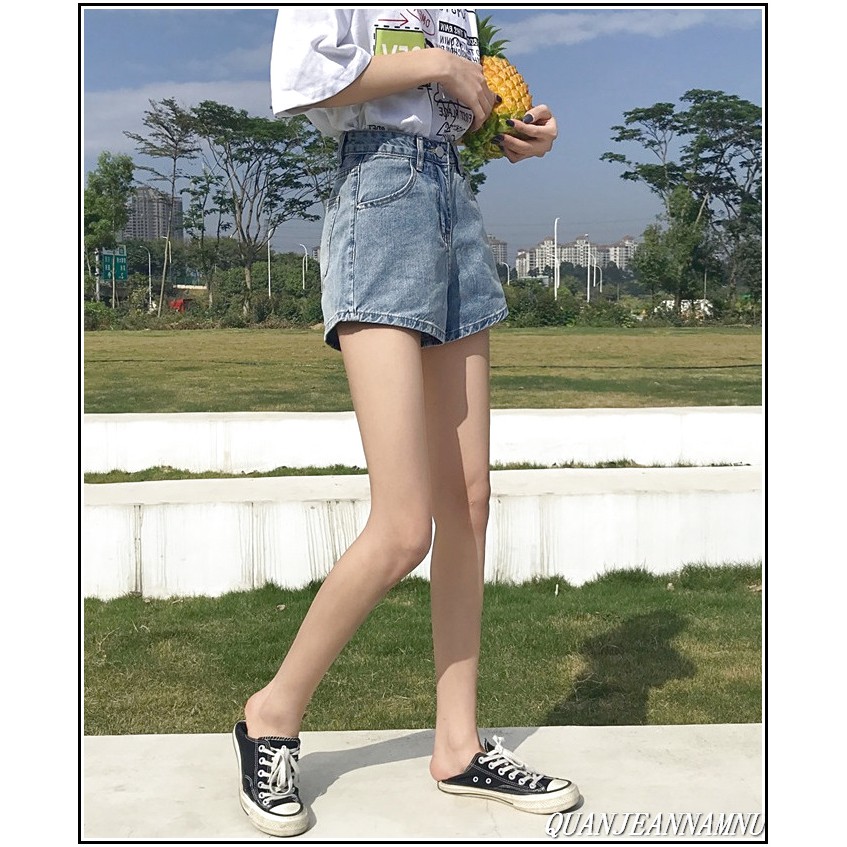 Quần short jean nữ TRƠN XANH VỪA mẫu mới SJT&amp;R003