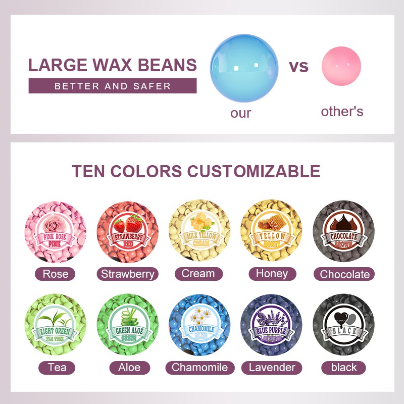 Sáp hạt đậu tẩy lông 100g chuyên nghiệp RUOALL