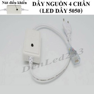 DÂY NGUỒN LED DÂY 4 CHÂN ĐỔI 7 MÀU 5050.