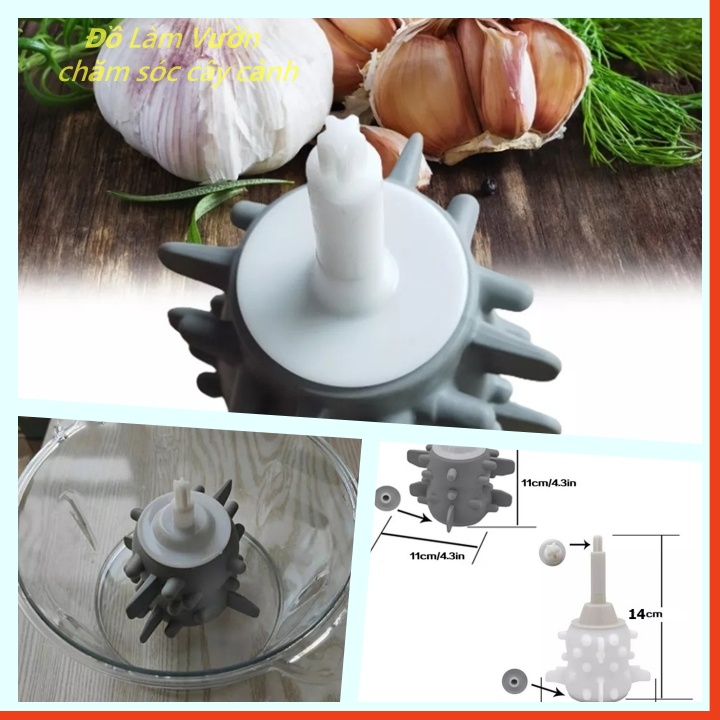 Dụng cụ bóc vỏ tỏi bằng Silicon tiện lợi - Kết hợp với Máy xay thực phẩm dung tích 2 và 3 lít