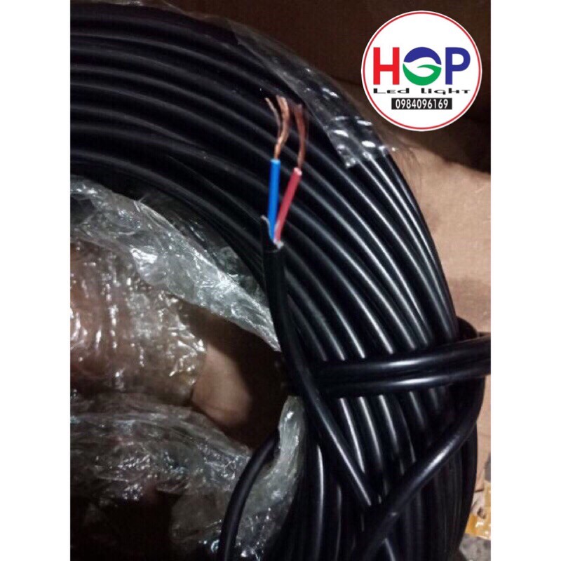 Dây nguồn DIY đèn bọc silicon chống cháy 2 lõi 0.75