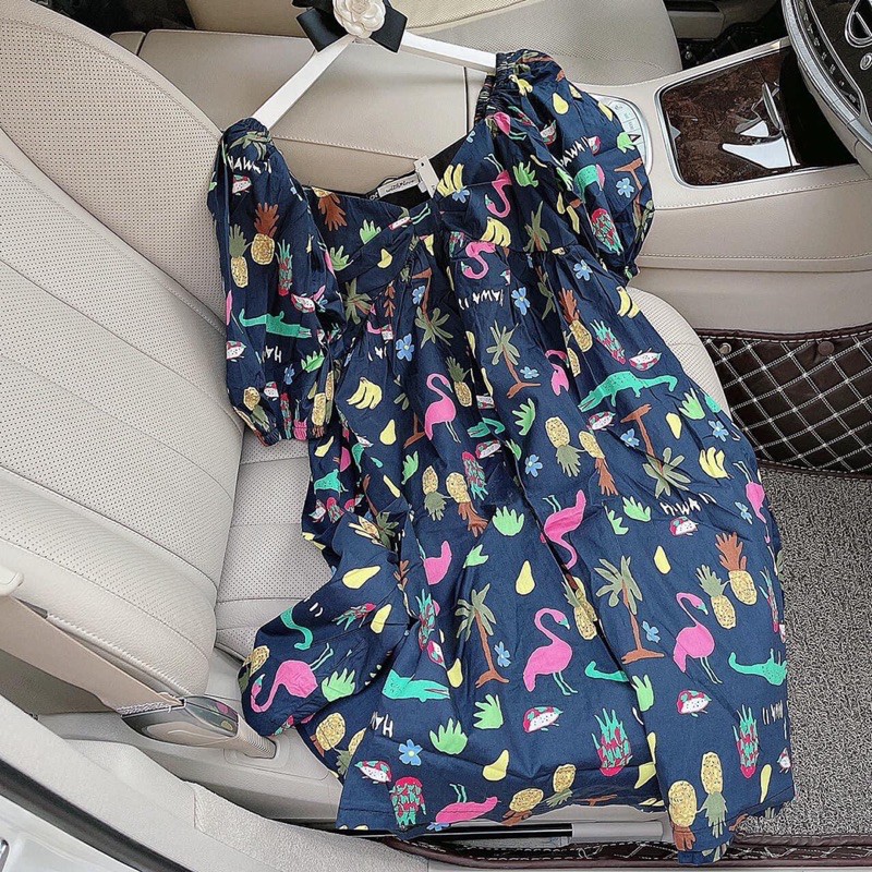 [Siêu Hot] Váy Babydoll Nữ Hoạ Tiết, Đầm Nữ Dáng Xoè Tay Phồng Có Ảnh Thật Kèm Video | BigBuy360 - bigbuy360.vn