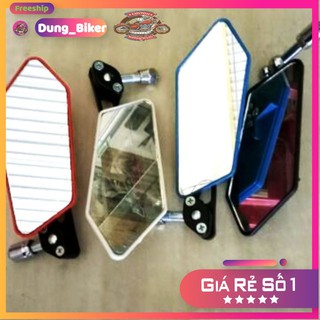 Gương chiếu hậu xe máy 5 cạnh loại rẻ