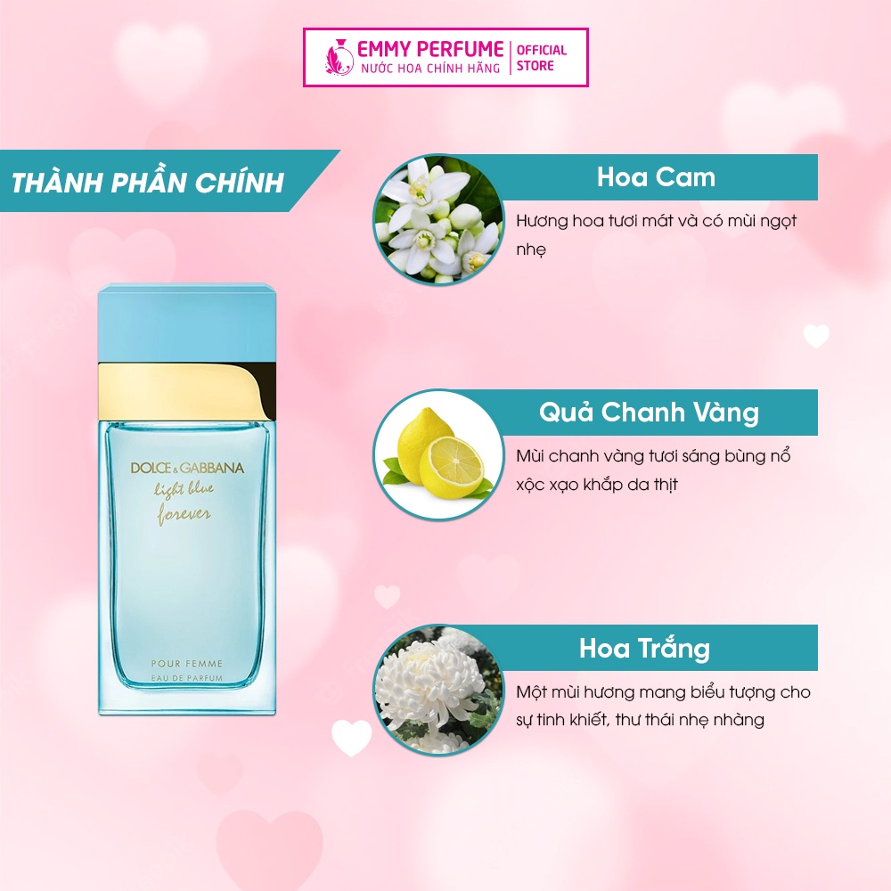 Nước hoa nữ D.G Light Blue EDT| Light Blue Intense| Light Blue Forever pour femme - EmmyPer