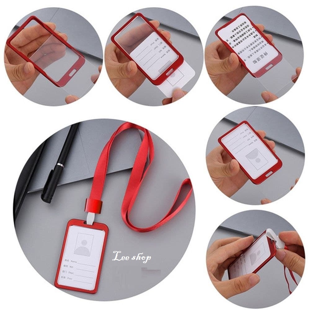 Bao đựng thẻ cao cấp Hàn Quốc bằng kim loại, 5x8 bằng nhôm màu vàng, bạc, thẻ tên nhân viên, thẻ thang máy, ATM