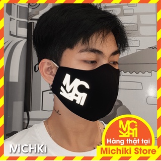 Khẩu trang phản quang độc quyền Michiki (2 lớp) - Hàng thiết kế cao cấp
