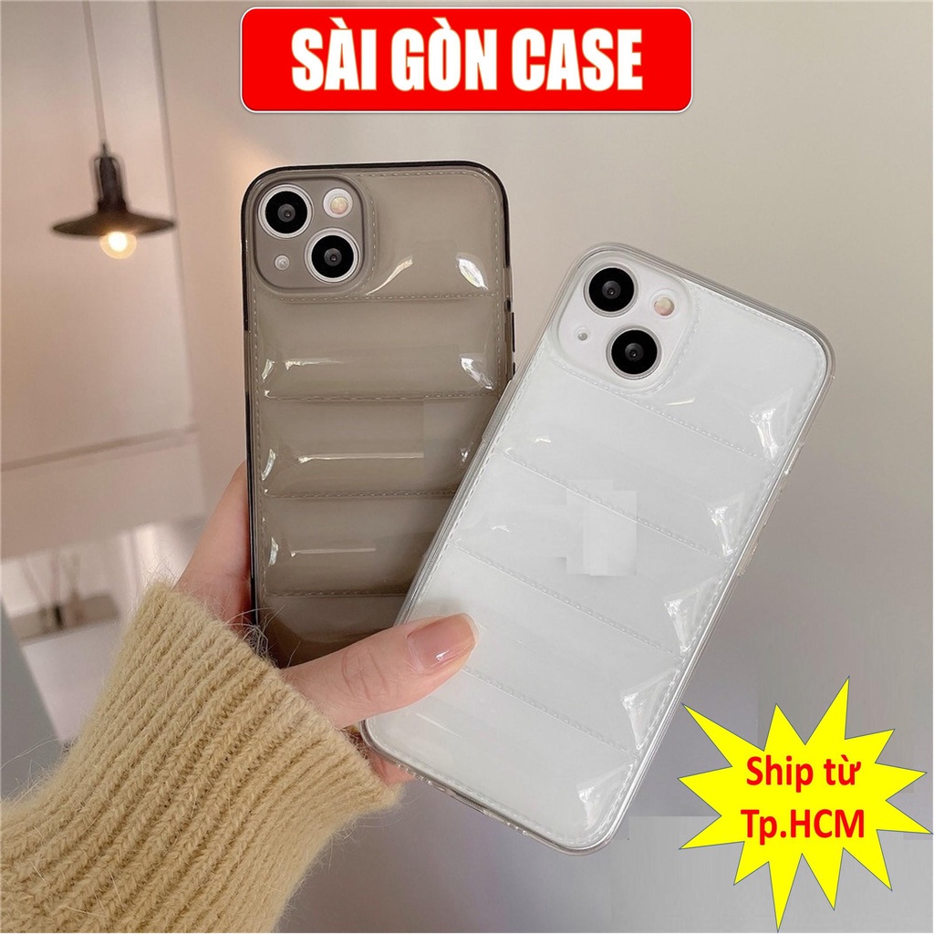 Ốp điện thoại phao Trong TPU mềm chống sốc hình nổi 3D thích hợp cho IPhone 13 12 11 Pro Max X XS XR 8 7 Plus