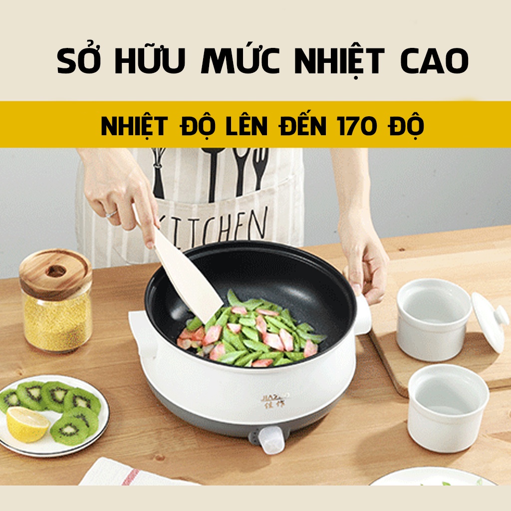 Nồi Lẩu Mini Đa Năng Có Lớp Chống Dính Cao Cấp Nút Vặn 3 Nấc Nhiệt ( Nồi Zason )