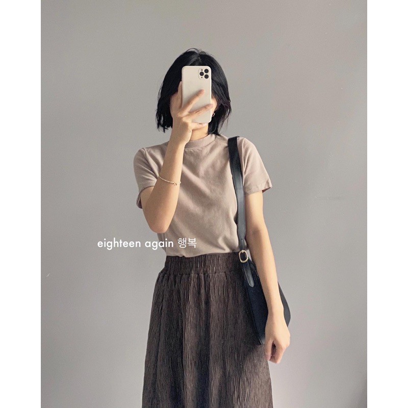 Áo thun tay ngắn chất nhung mịn (HÀNG SẴN/ẢNH THẬT) | BigBuy360 - bigbuy360.vn