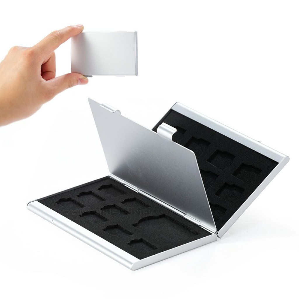 Hộp Nhôm Đựng Thẻ Nhớ Sd 18 Trong 1 Ốp | BigBuy360 - bigbuy360.vn