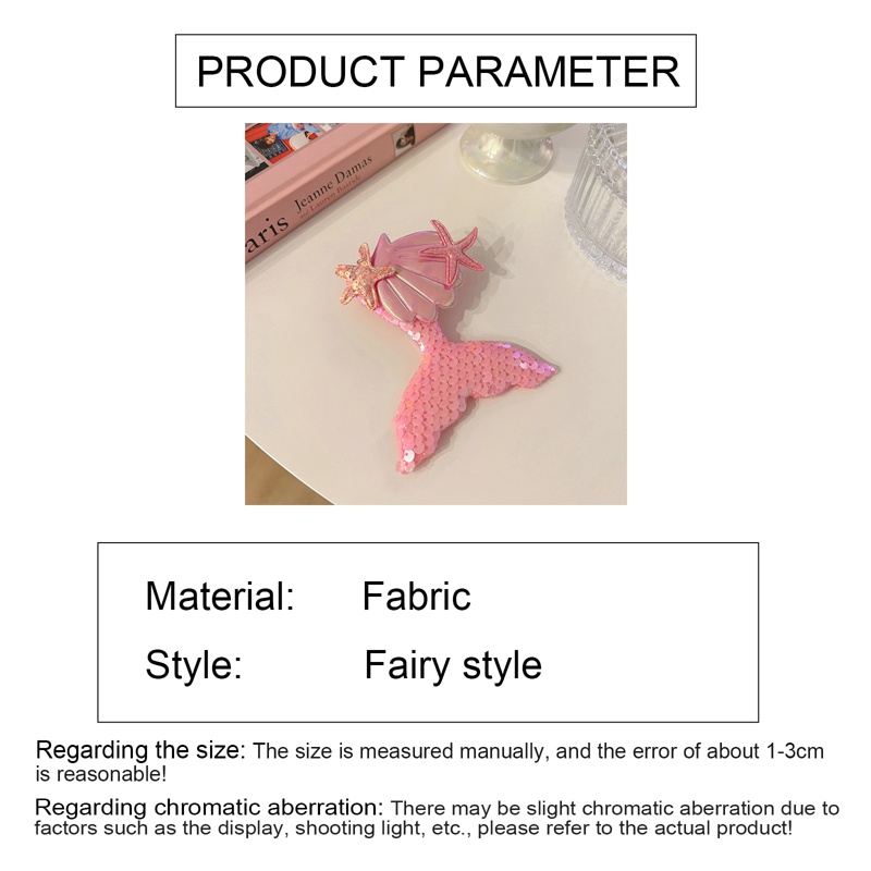 Kẹp Tóc Hình Đuôi Nàng Tiên Cá Phong Cách Disney Xinh Xắn Cho Bé Gái