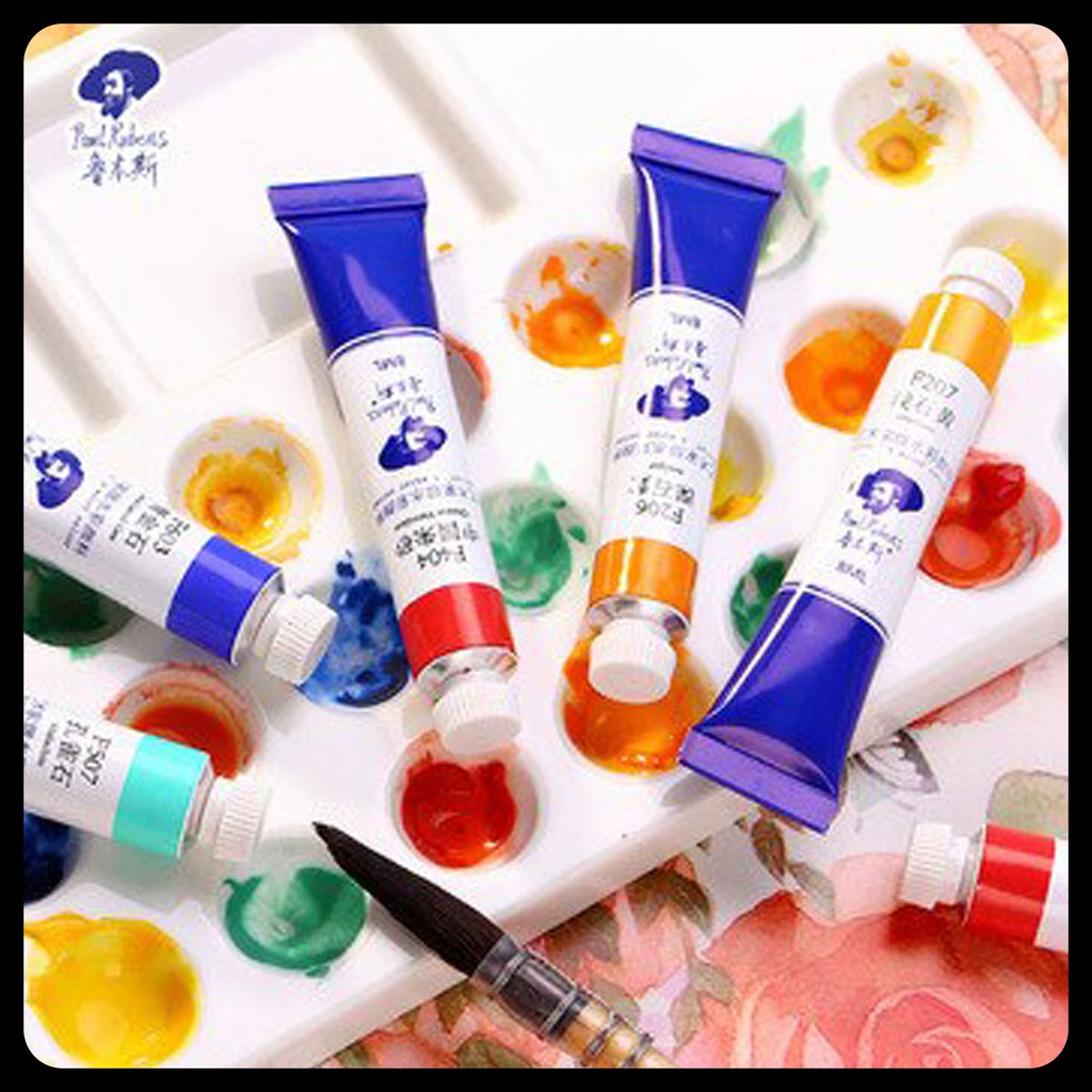 [Lỗ Store] Tuýp Lẻ màu Nước Paul Rubens 8ml  - Tông Vàng - Cam