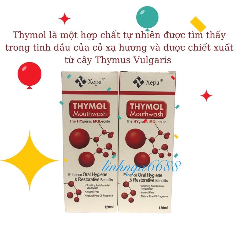 Nước súc họng - miệng THYMOL từ Malaysia