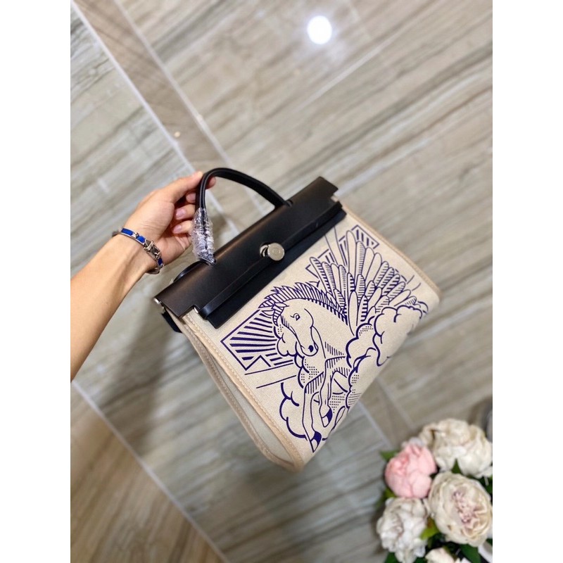 Túi HM kelly vải - Size 28 Cm