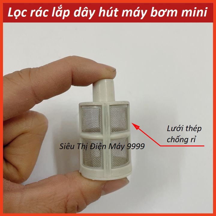 Lọc rác đầu vào cho máy rửa xe mini 12V - đầu lọc máy phun sương bằng nhựa