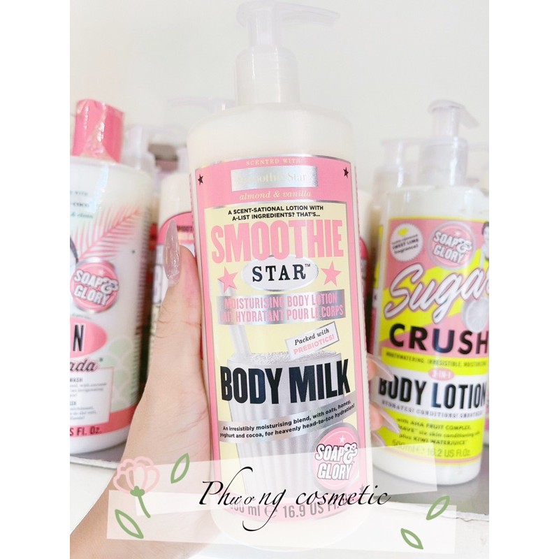 Sữa dưỡng thể thấm sâu tạo độ ẩm Smoothie Star Body Milk SOAP AND GLORY