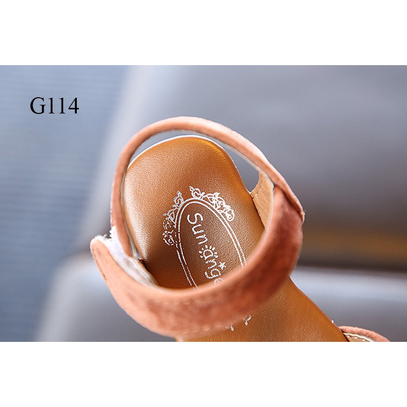 [SIÊU CHẤT LƯỢNG] THỜI TRANG SANDAL ĐÍNH HẠT CHỮ C CHO BÉ GÁI TỪ 1-4 TUỔI