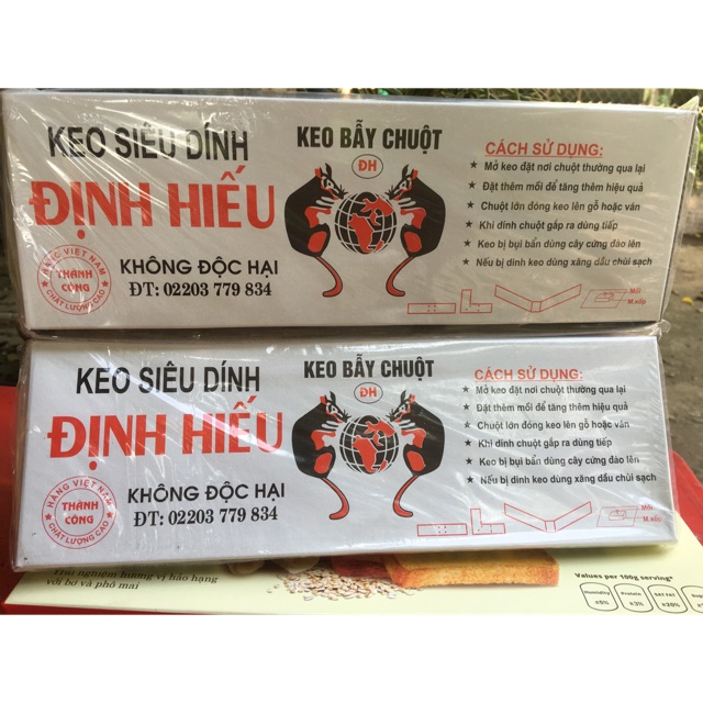 KEO BẪY CHUỘT SIÊU DÍNH ĐỊNH HIẾU