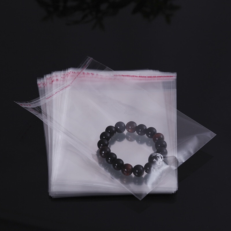 100gram Túi Bóng Kính Đựng sổ tay lò xo A7 , scrunchies -10x10cm