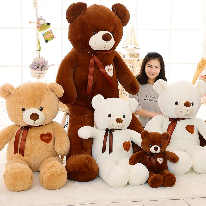 Trẻ em lớn đồ chơi sang trọng gấu bông búp bê vải vụn quà tặng sinh nhật cho nam giới và phụ nữ lông thỏ dễ thương