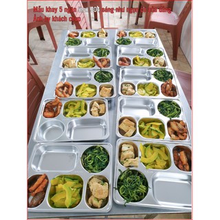 Khay cơm inox 304 Hàn Quốc cao cấp