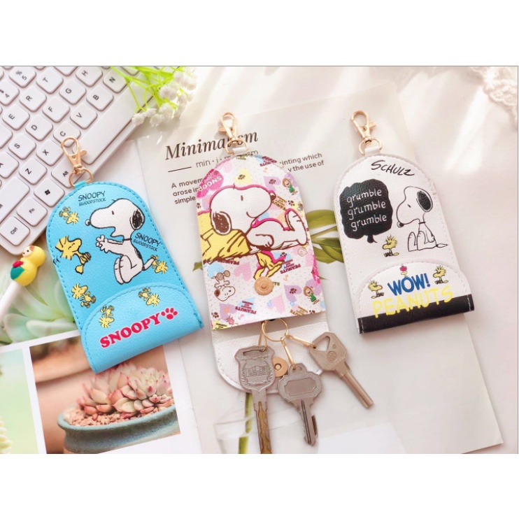 [Hàng Sẵn] Móc Khóa Hộp Đựng Thẻ Tiện Dụng Đáng Yêu Đa Chức Năng