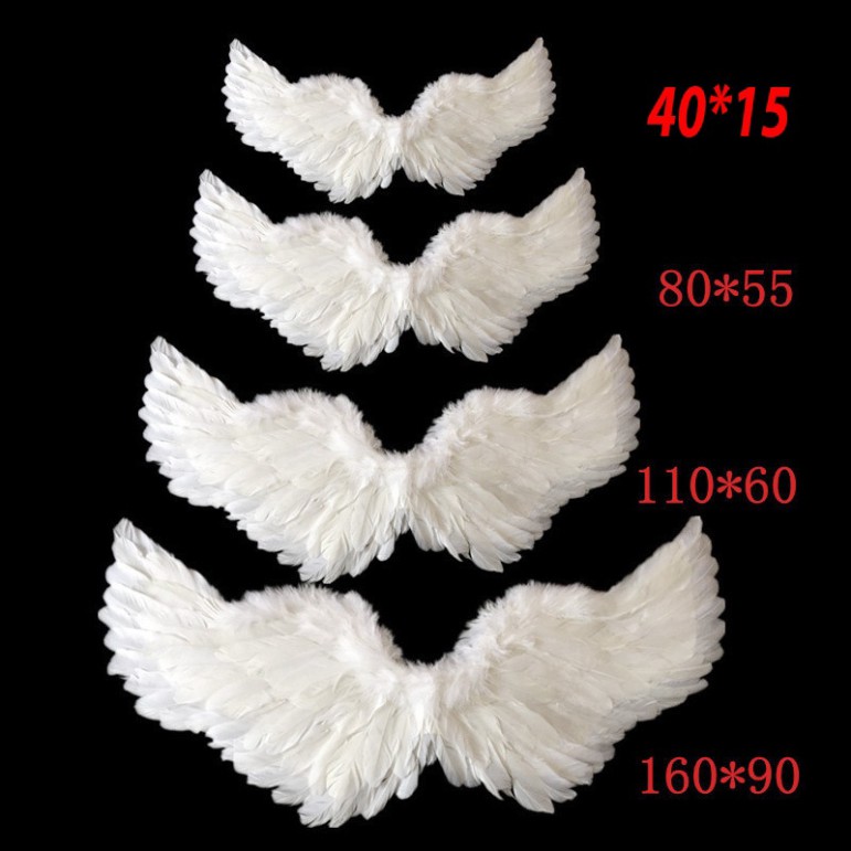 (7 KÍCH CỠ) Đôi Cánh thiên thần cosplay màu trắng cho bé dùng trong biểu diễn,hóa trang,chụp ảnh