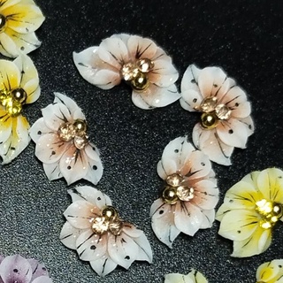 Hoa bột nail [ Ảnh thật] Hoa 3D gắn móng tay