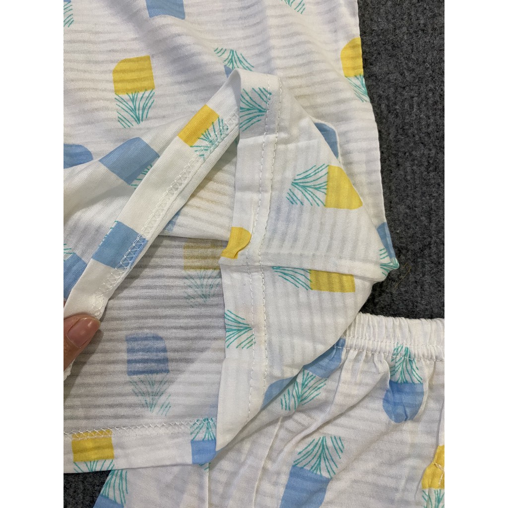 Bộ đồ cotton sợi tre xuất Hàn nhiều màu cho bé B02