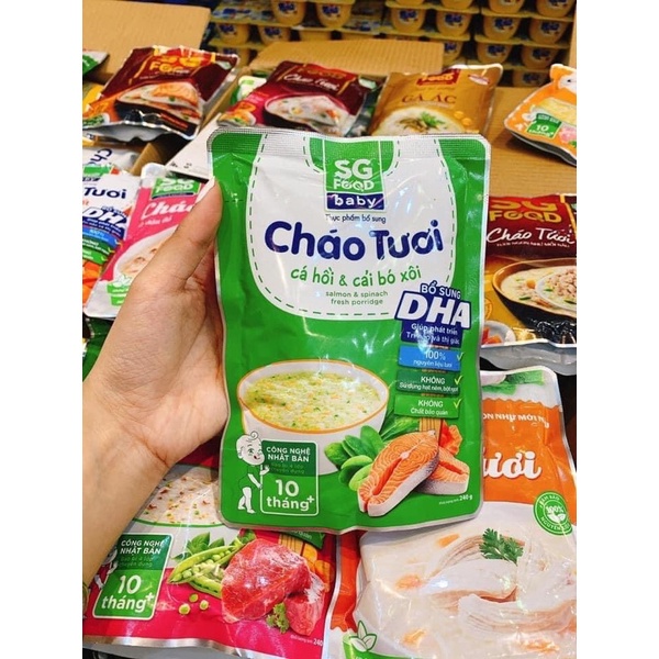 Combo 17 Gói Cháo Tươi Sài Gòn Foods Đủ 17 Vị