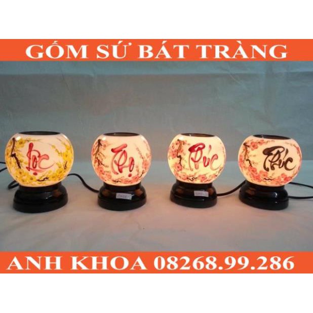 Combo đèn size to và 1 tinh dầu 10ml - Gốm sứ Bát Tràng Anh Khoa