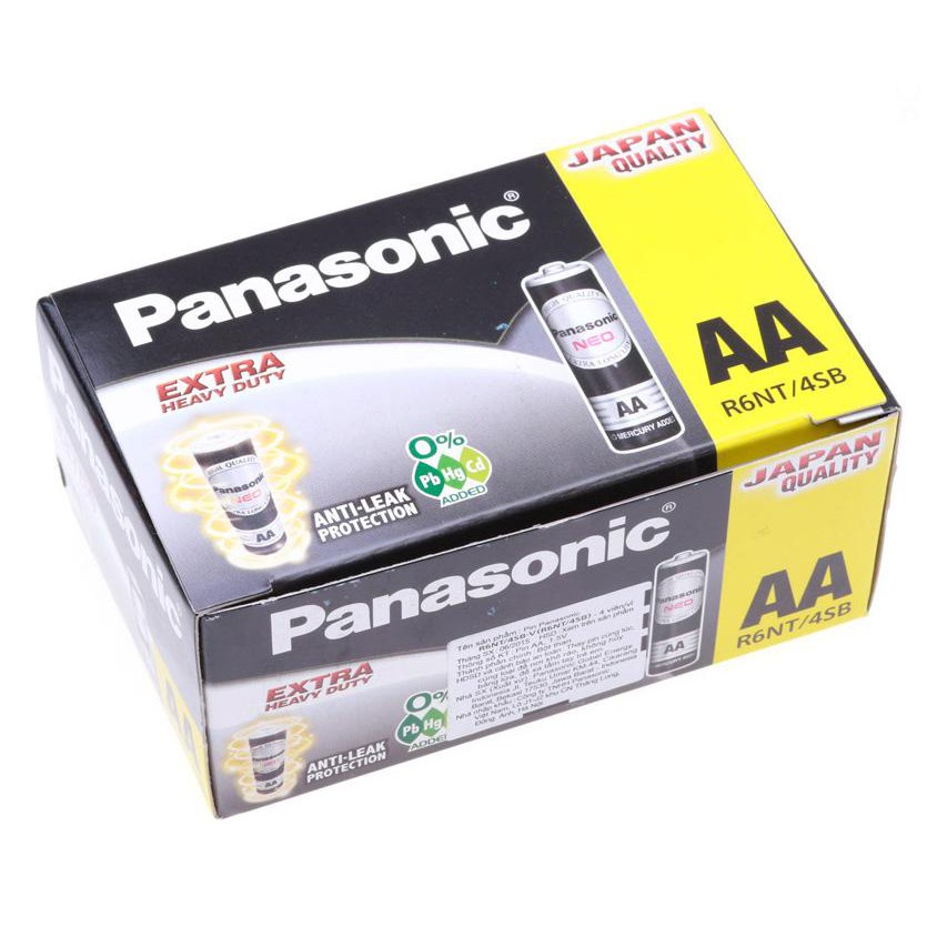 Hộp 40 viên Pin than tiểu đen AA Panasonic R6NT/4SB-V