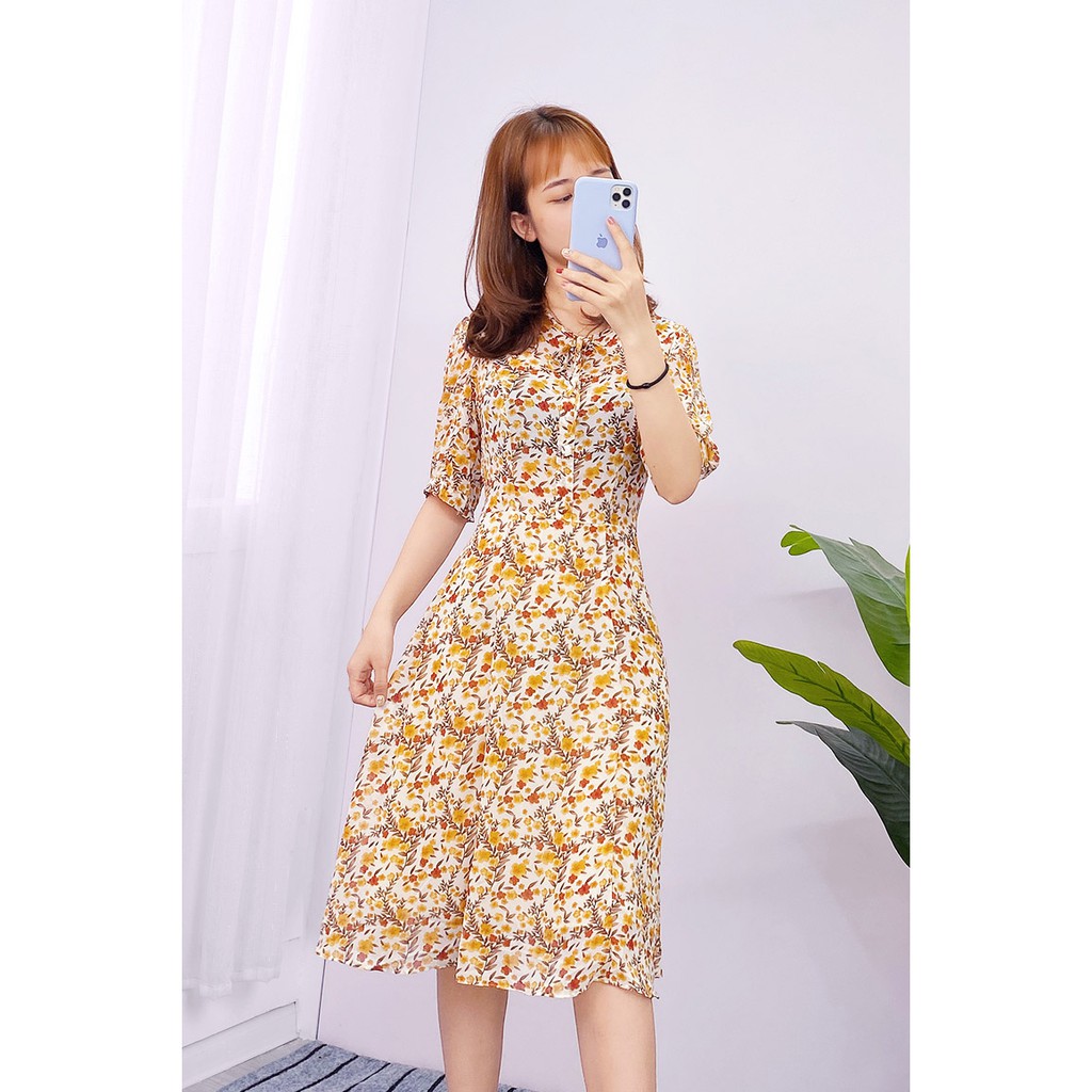 ✅ Ảnh Thật 100%✅🎯🎯Váy hoa voan lỡ tay, Đầm voan xòe tay lỡ hàng thiết kế đi tiệc,đi biển làm công sở nhẹ nhàng, đáng yêu | BigBuy360 - bigbuy360.vn