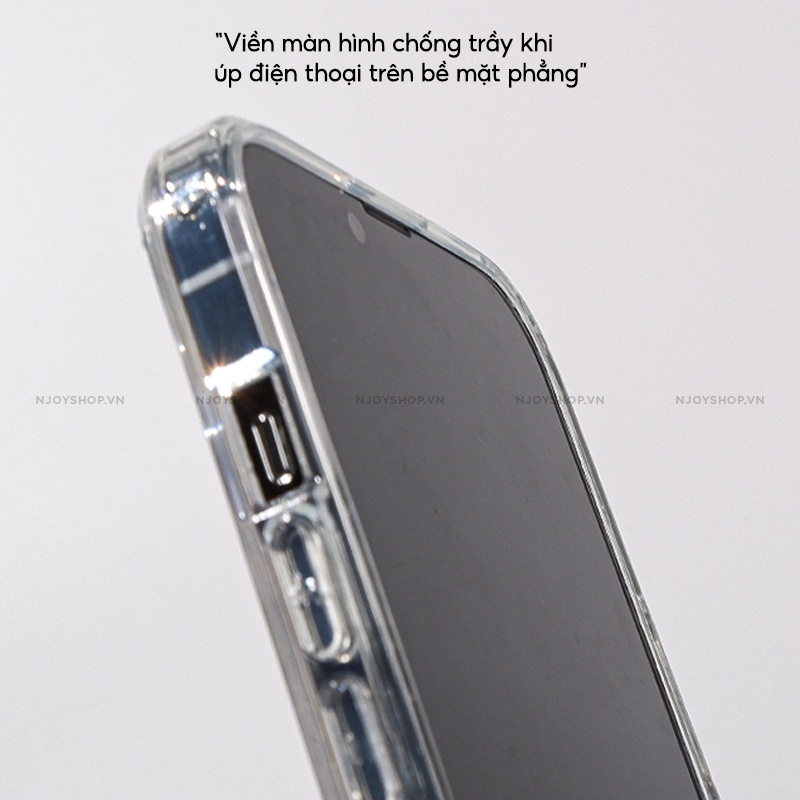 Ốp Lưng Trong Suốt Túi Khí Ẩn Chống Sốc Chính Hãng X Level Cho iPhone 15 14 13 12 11 Pro Max Njoyshop