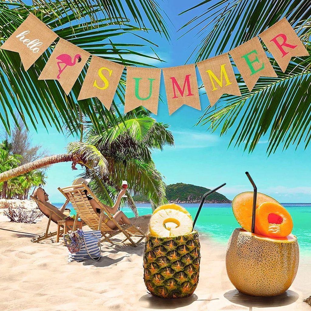 Dây Treo Trang Trí Hình Chim Hồng Hạc Phong Cách Hawaiian