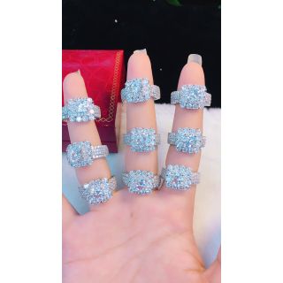 Nhẫn đính đá mã d350