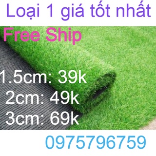 Thảm Cỏ Nhân Tạo trang trí trải sân vườn Hàng chuẩn 1,5cm, 2cm