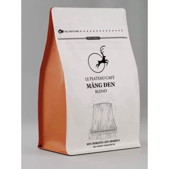 CÀ PHÊ MĂNG ĐEN BLEND_LE PLATEAU DẠNG HẠT DÀNH CHO PHA MÁY