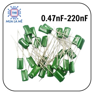 Tụ mica các loại từ 0.47nf-220nf 100v .
