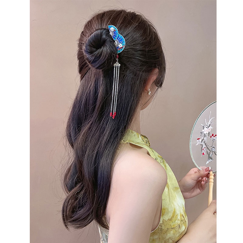 Trâm Cài Tóc Phối Tua Rua Phong Cách Trung Hoa Cổ Điển Cho Nữ