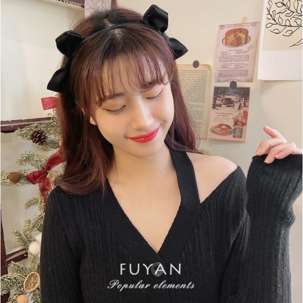 Băng Đô Cài Tóc Hình Nơ Jisoo MILA - BD021