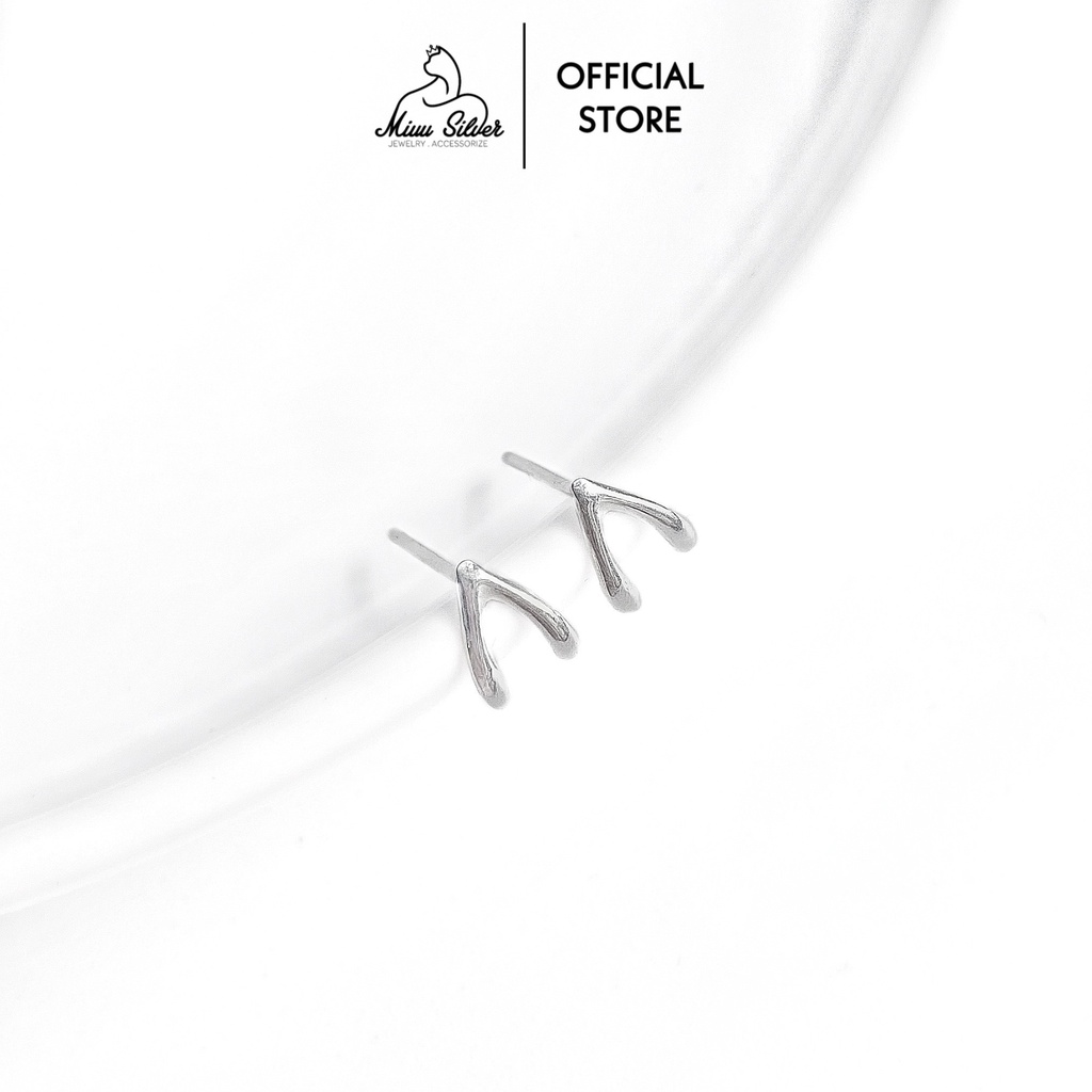 Bông tai bạc nữ Miuu Silver Hola Earrings