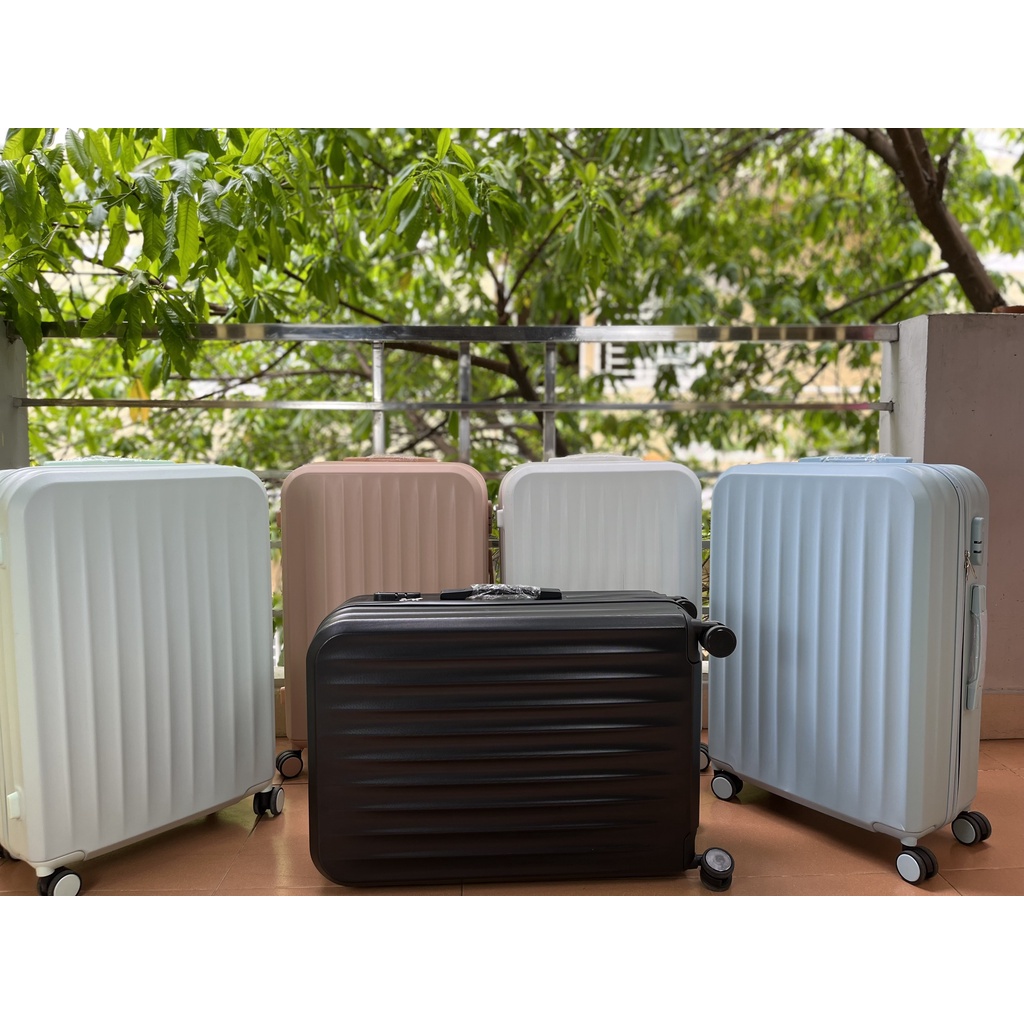 (Sale Rẻ) Vali kéo vali du lịch chống bể vỡ , trầy xước size 20/24/28 Màu pastel