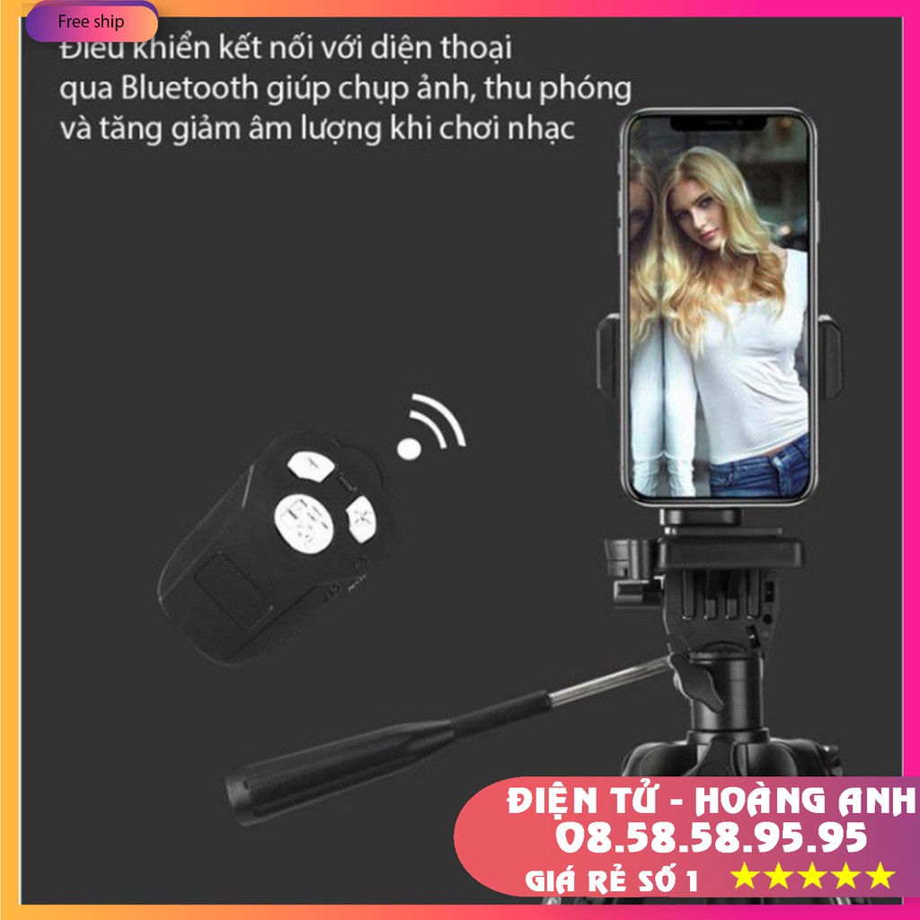 Chân Máy Ảnh Tripod Yungteng 3388+5208 Giá Đỡ Bluetooth Cao Cấp Chuyên Dùng Cho Điện Thoại Camera  Model 2020